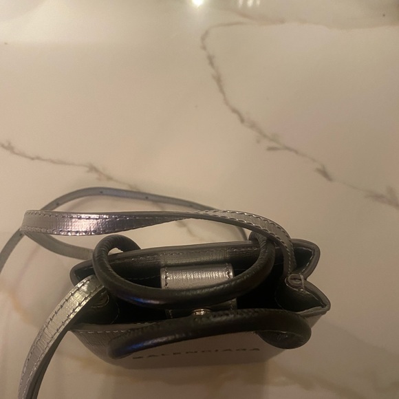 BALENCIAGA Metallic Phone Holder Bag - Picture 8 of 10